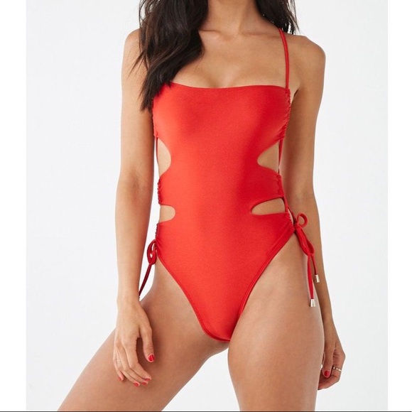 Forever 21 Other - NWT Lace-Up One-Piece Swimsuit Forever 21